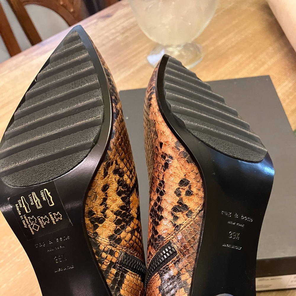 - New rag & bone Golden Brown Beha Moto Booties - Picture 4 of 11